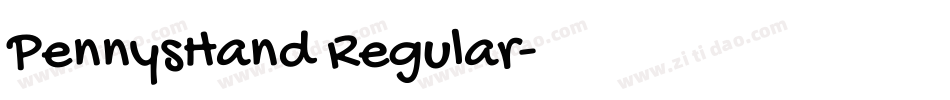 PennysHand Regular字体转换